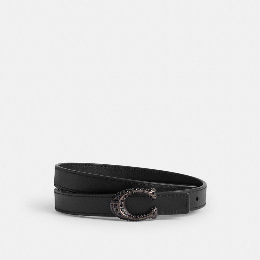 Cinturones COACH Mujer Negras | 8294YAQCX