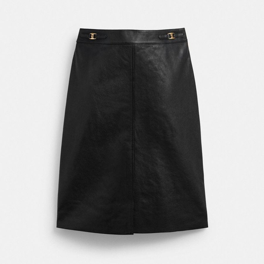 Falda COACH Mujer Negras | 9058TSNKW