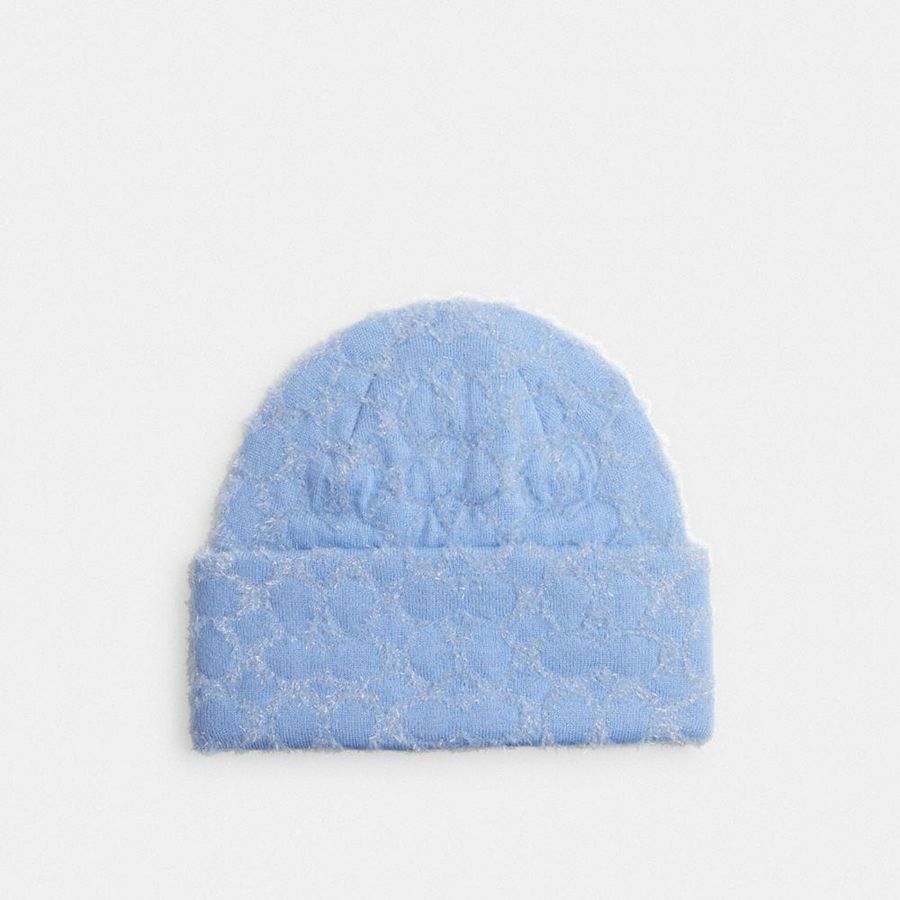 Gorro COACH Mujer Azules | 9082JLPKF