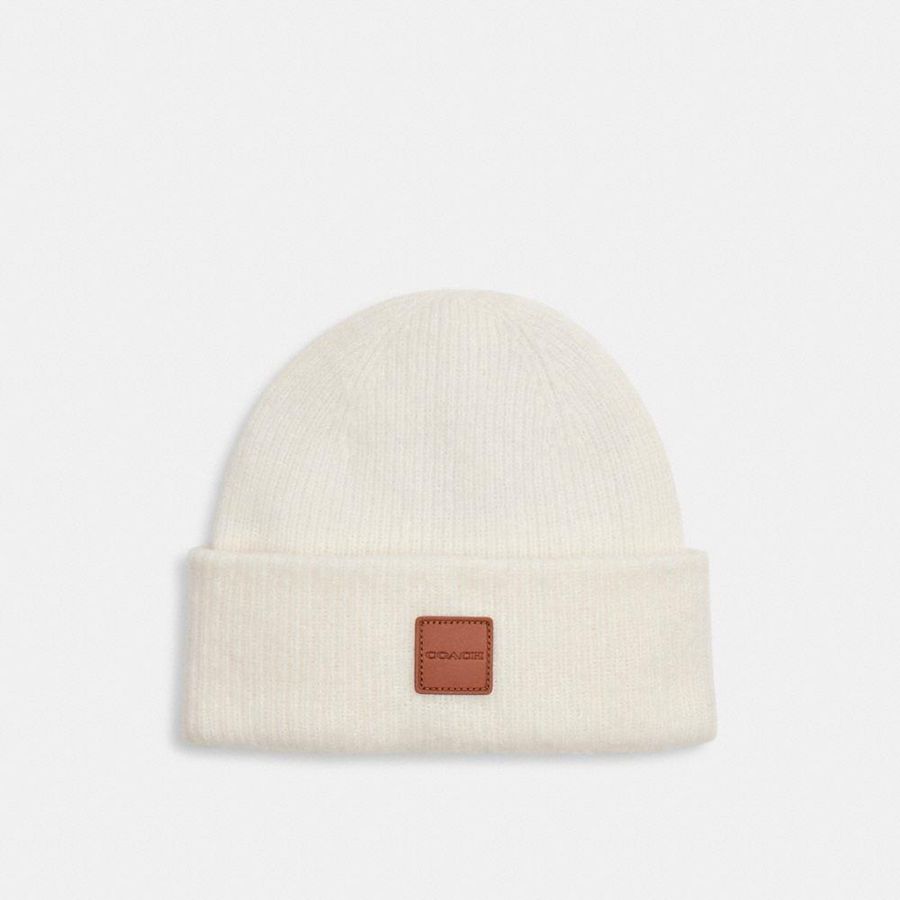 Gorro COACH Mujer Blancas | 5794YKEDI