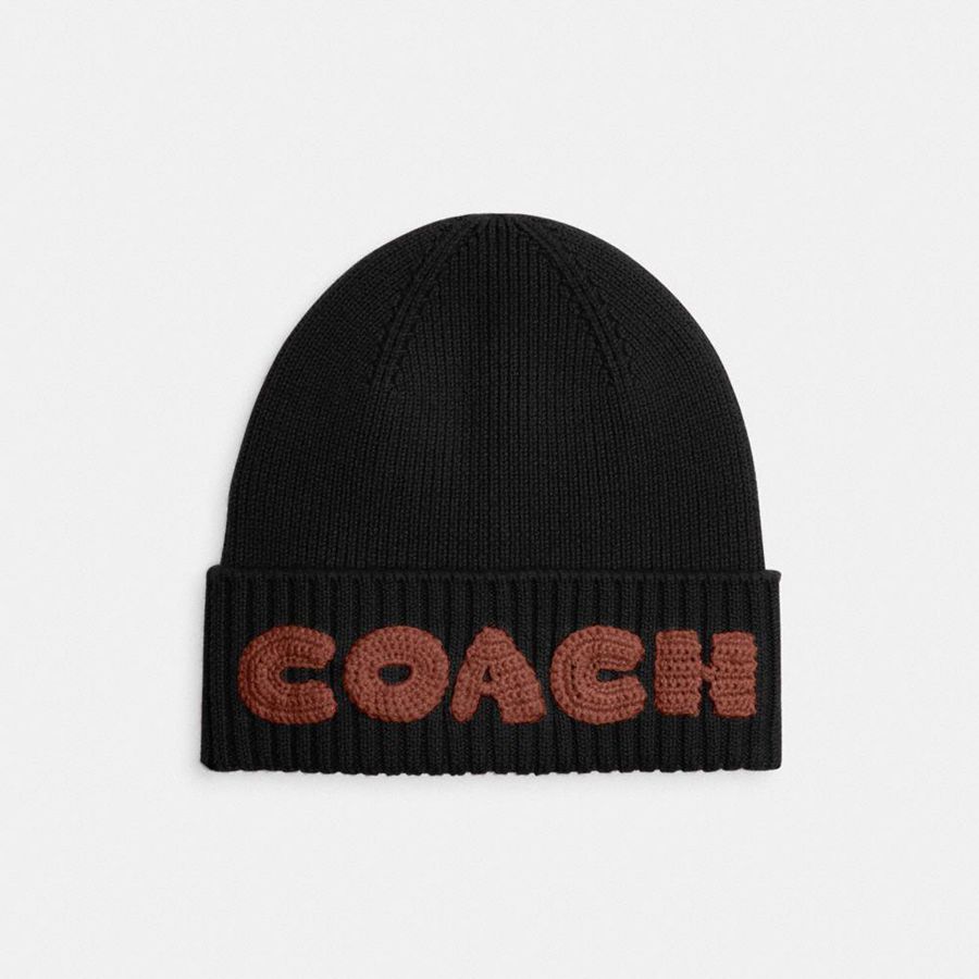 Gorro COACH Mujer Negras | 9508ZCXAY