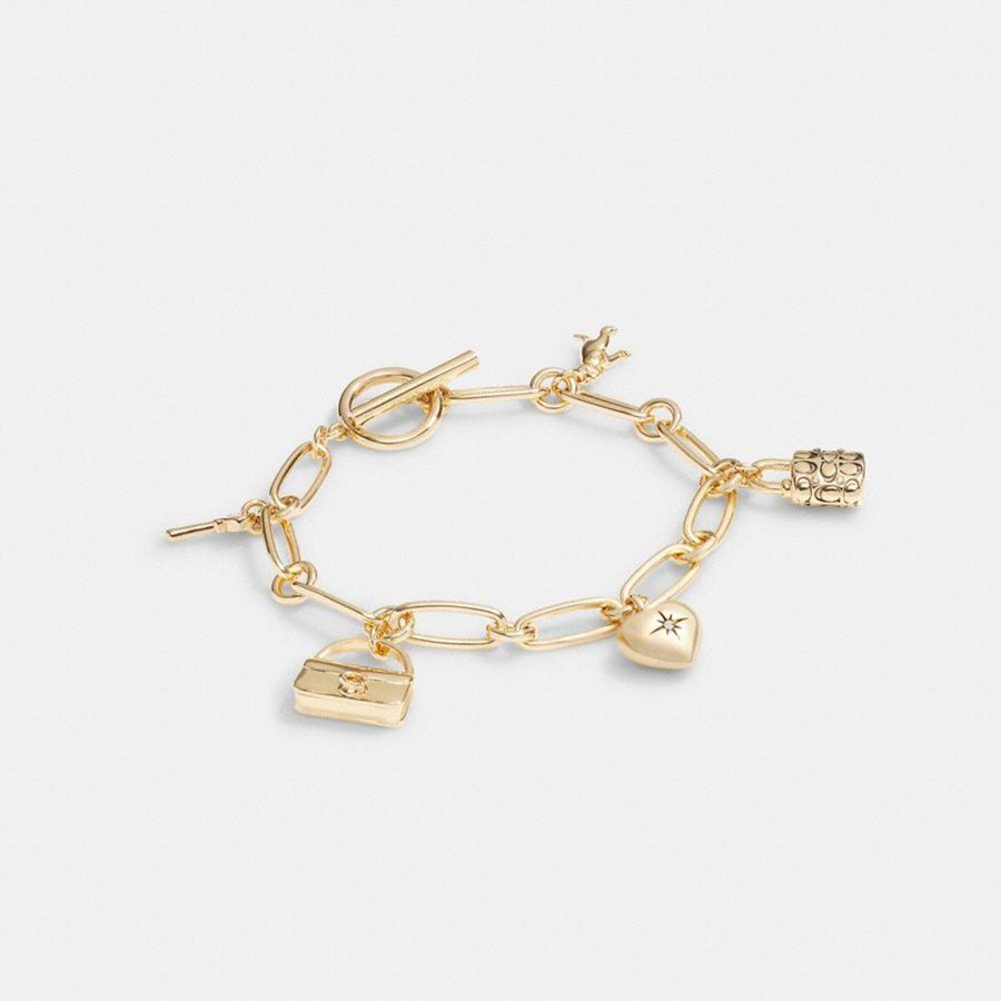 Joyas COACH Mujer Doradas | 0815ZGAQT