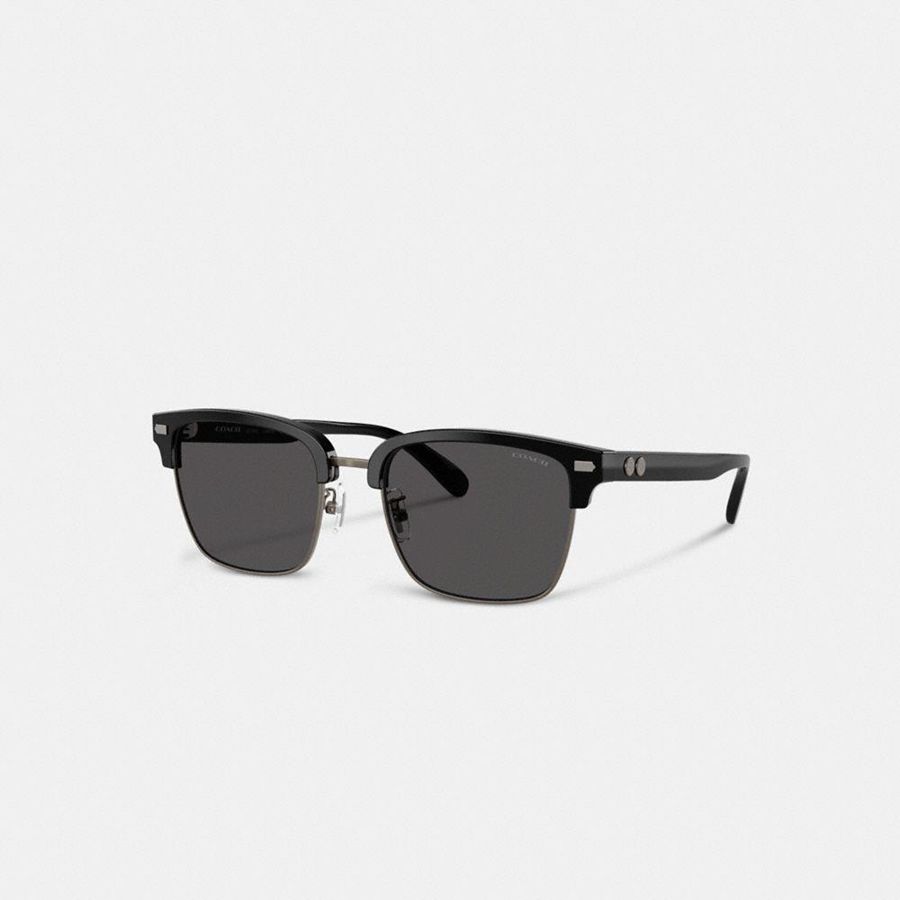 Lentes de Sol COACH Hombre Negras | 6591FEPZO