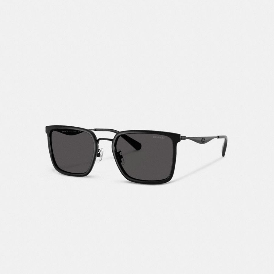 Lentes de Sol COACH Hombre Negras | 7301TNYRM