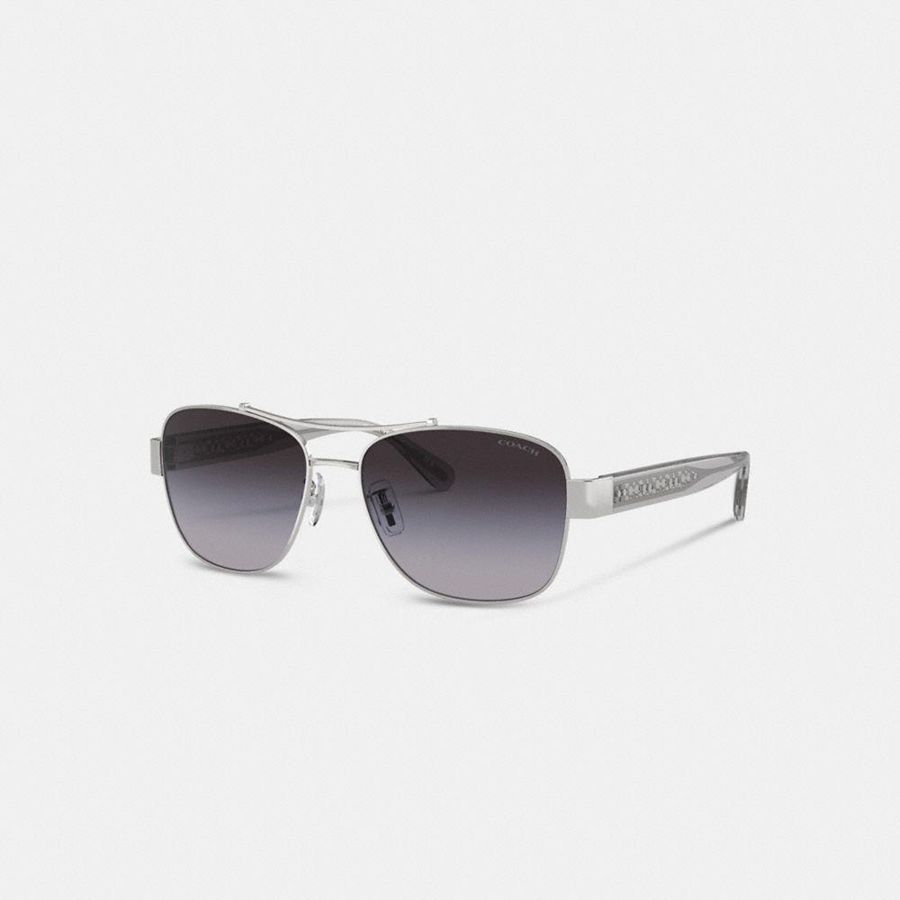 Lentes de Sol COACH Mujer Gris | 8324JWVKN