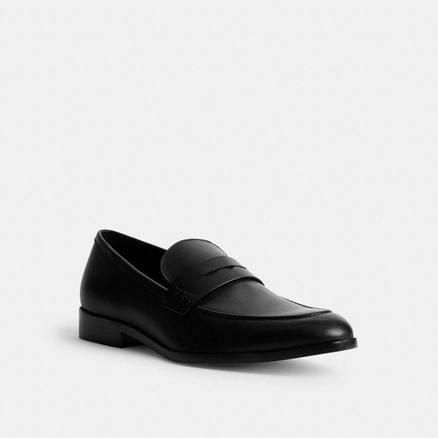 Mocasines COACH Hombre Negras | 0621NDVKE