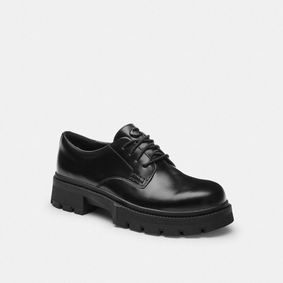 Mocasines COACH Hombre Negras | 8906VKDJW