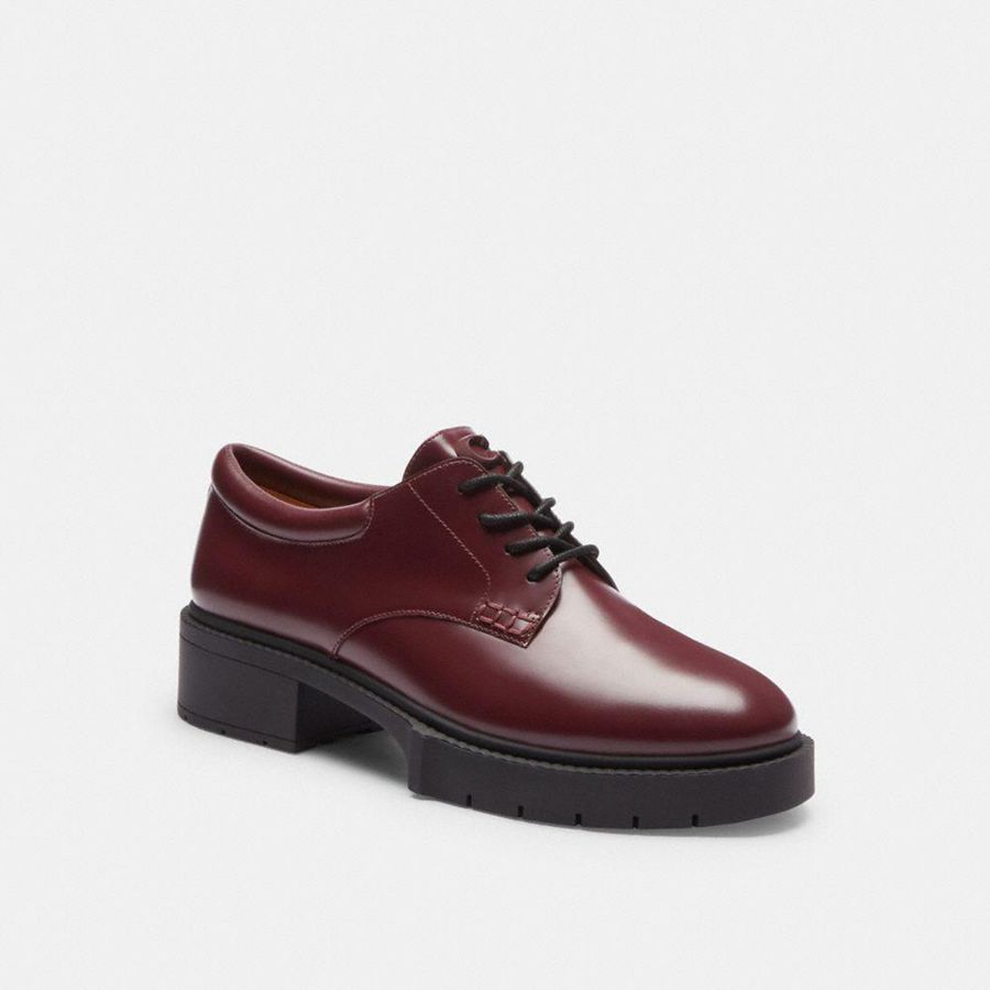 Mocasines COACH Mujer Burdeos | 0518NWVJB
