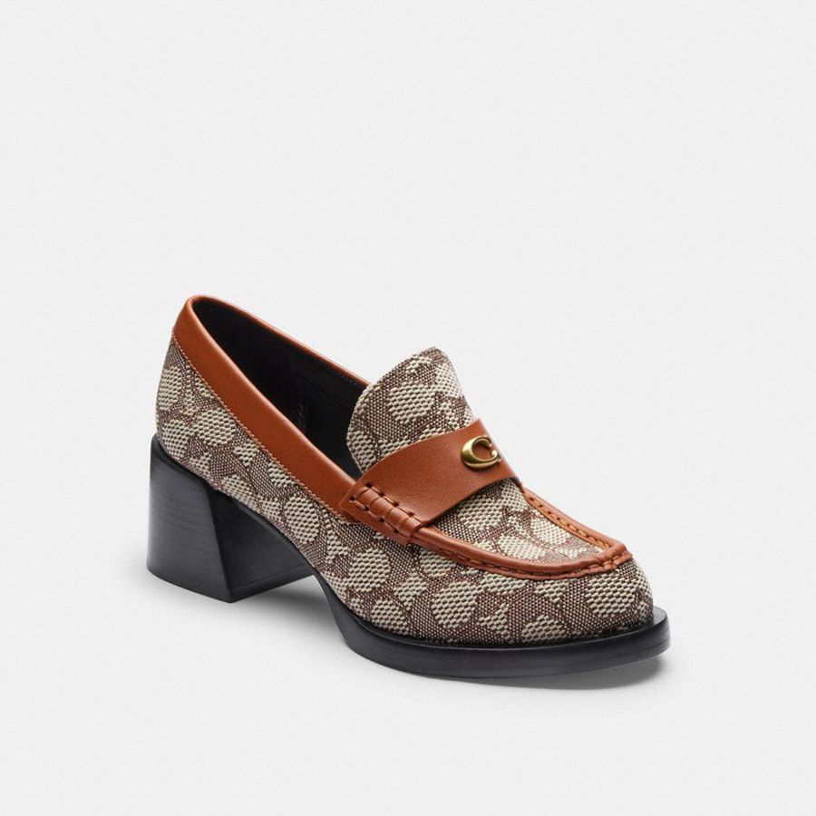 Mocasines COACH Mujer Marrones | 1782FQYTR