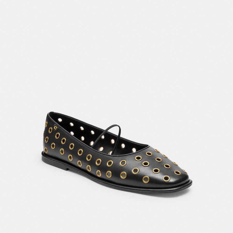 Mocasines COACH Mujer Negras | 2917ZRJXT