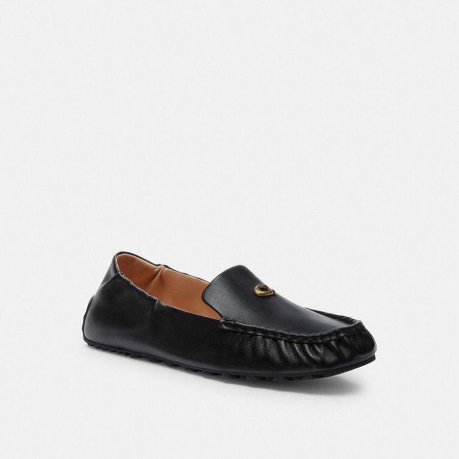 Mocasines COACH Mujer Negras | 6724ZRONW