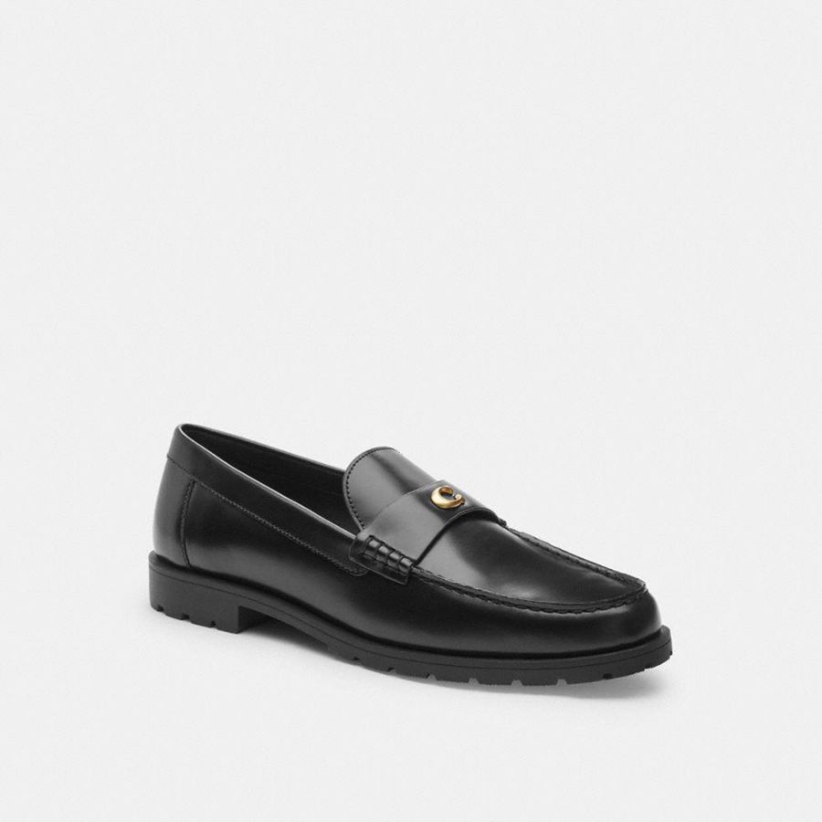 Mocasines COACH Mujer Negras | 8576STZIH