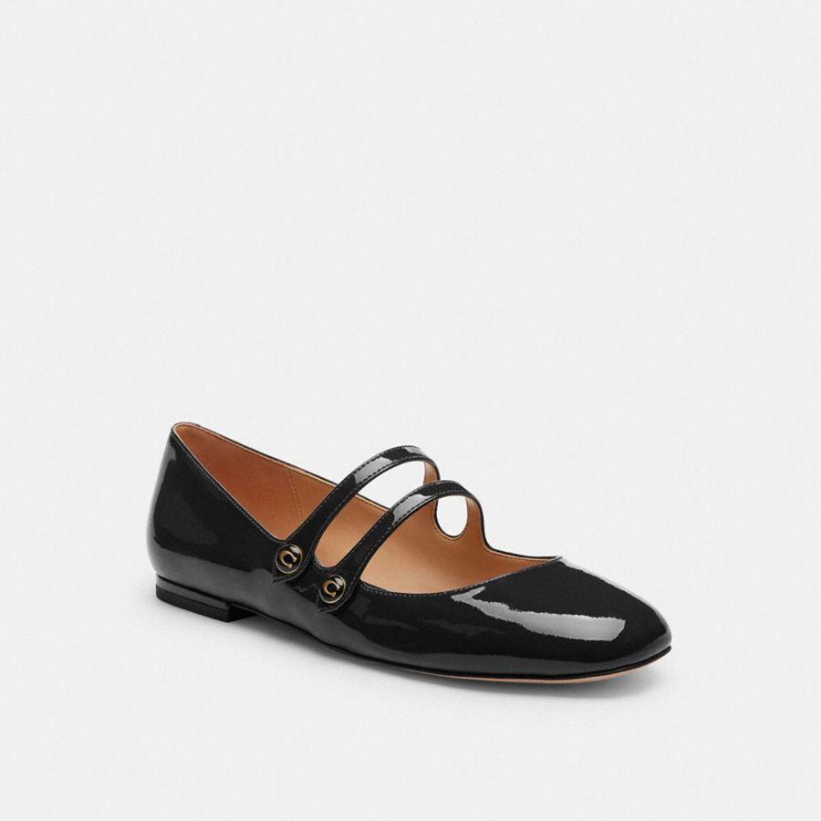 Mocasines COACH Mujer Negras | 9013NEJFT