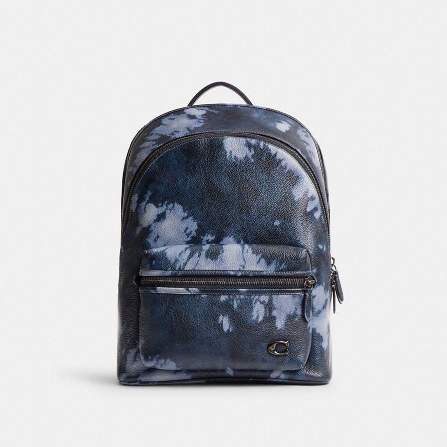 Mochila COACH Hombre Azul Marino | 9217VJEZL