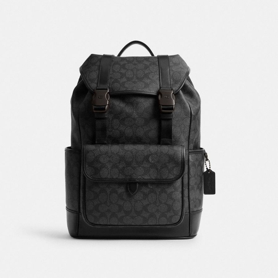 Mochila COACH Hombre Gris | 8721UPYKA