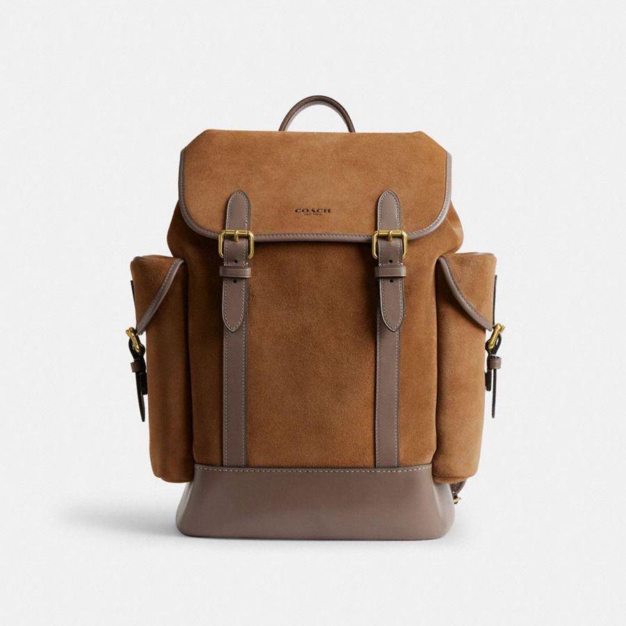 Mochila COACH Hombre Marrones | 7683DOCZR