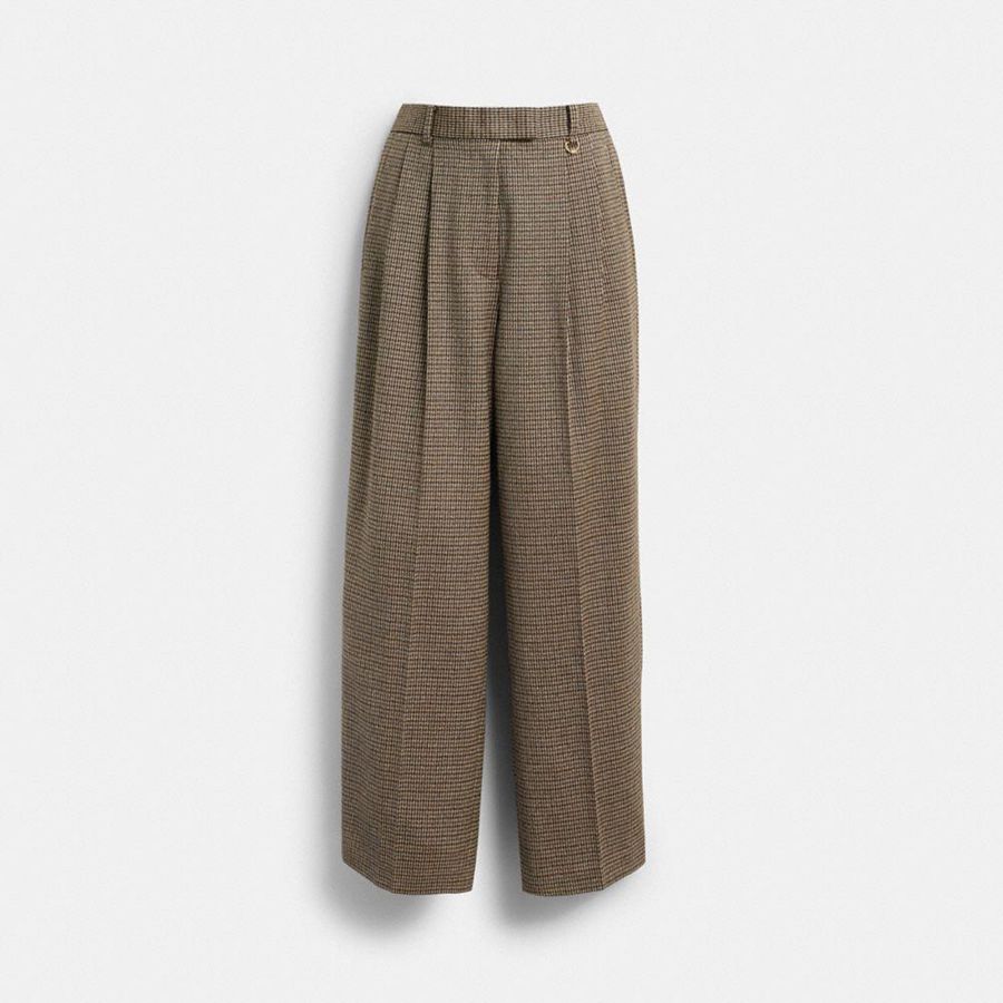 Pantalon COACH Mujer Marrones | 4063AHUED