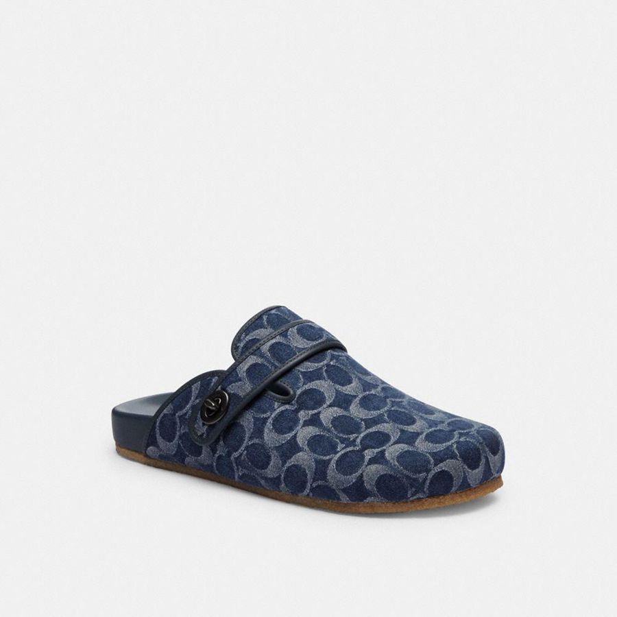 Sandalias COACH Hombre Azules | 5216SJKZD