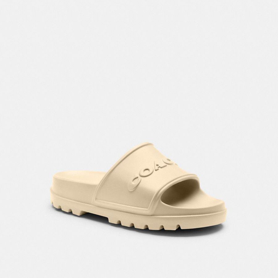 Sandalias COACH Hombre Blancas | 2086LTAHZ