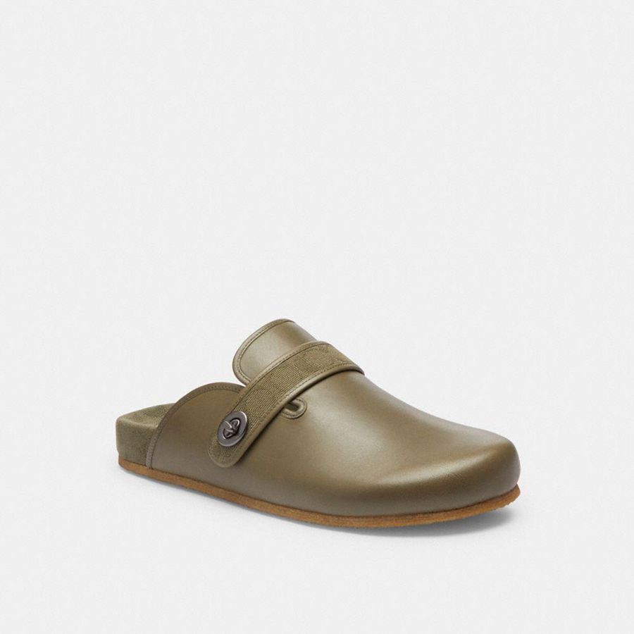Sandalias COACH Hombre Verde | 0567PQZWL