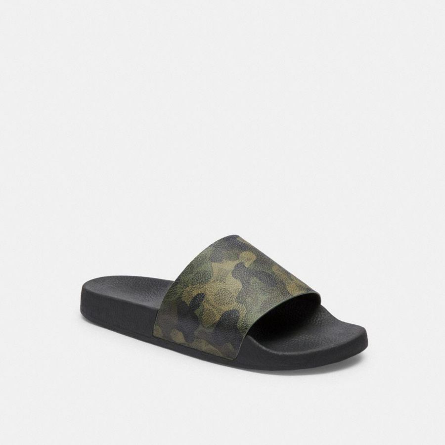 Sandalias COACH Hombre Verde | 8945MRLPT