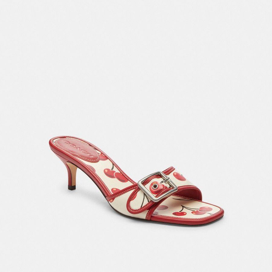 Sandalias COACH Mujer Rojas | 4620YEAVI