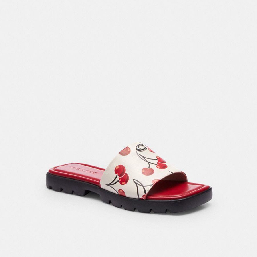 Sandalias COACH Mujer Rojas | 6398JOZTV