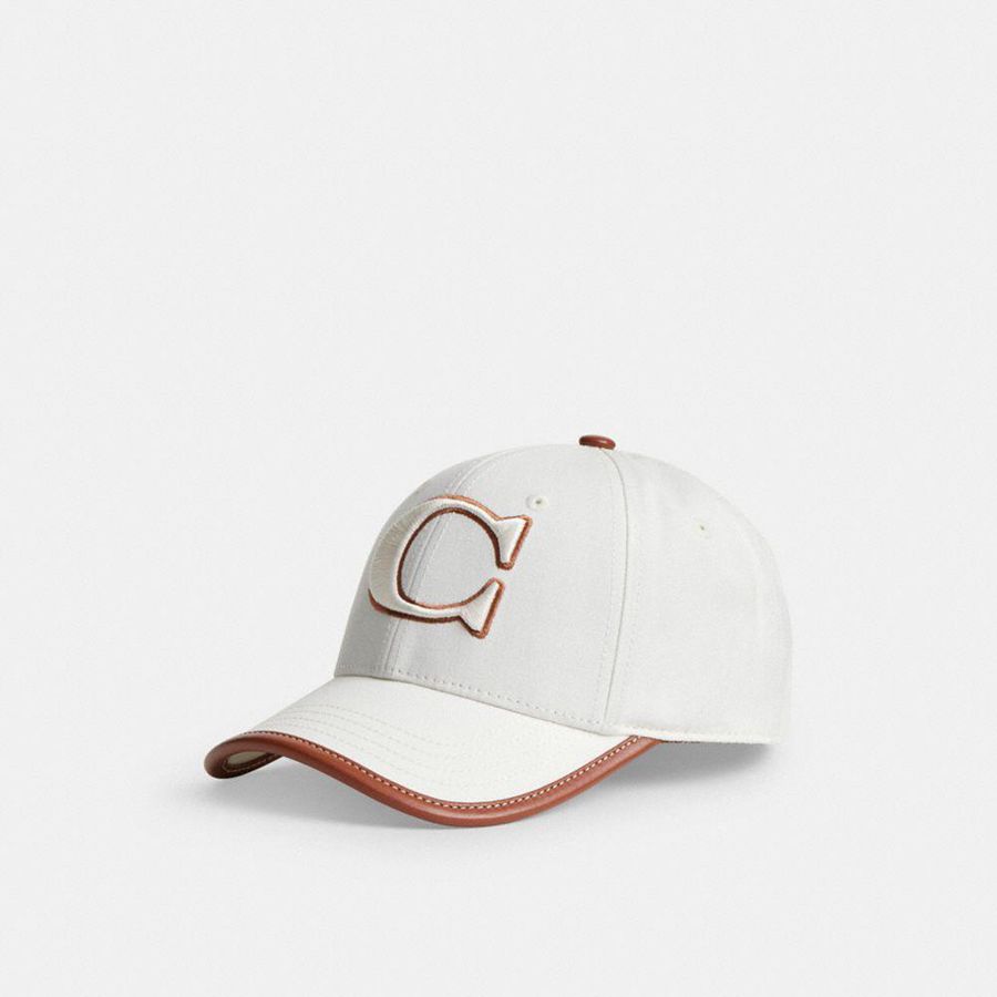 Sombrero COACH Mujer Blancas | 0256MLBKU