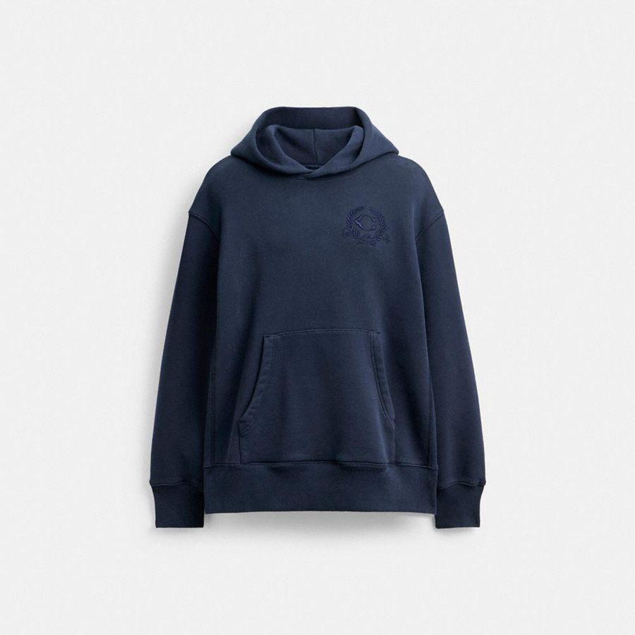 Sudadera con Capucha COACH Mujer Azules | 1043GPTWC