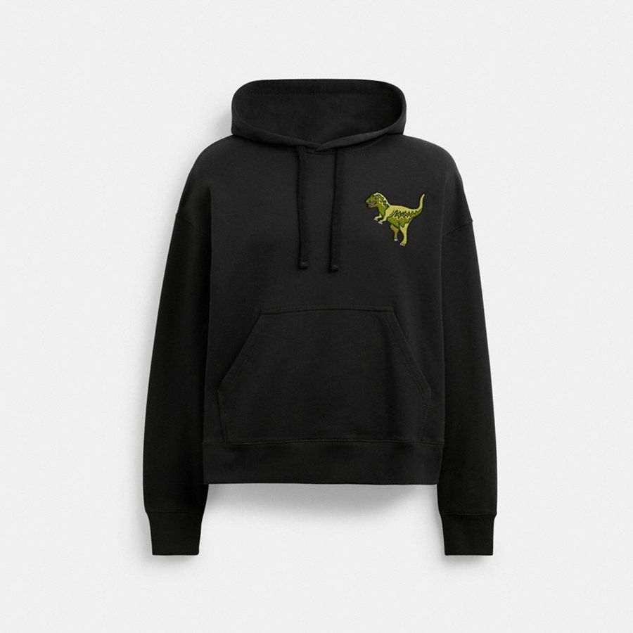 Sudadera con Capucha COACH Mujer Negras | 5082QCIUF