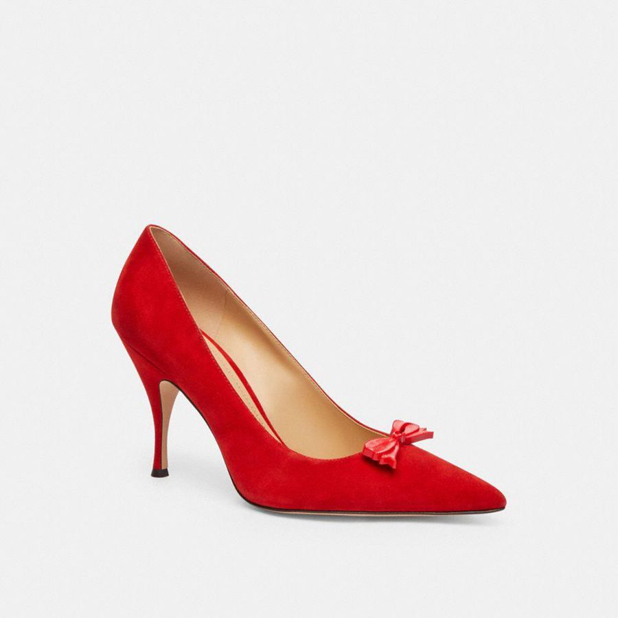 Tacones COACH Mujer Rojas | 4301BGYJR