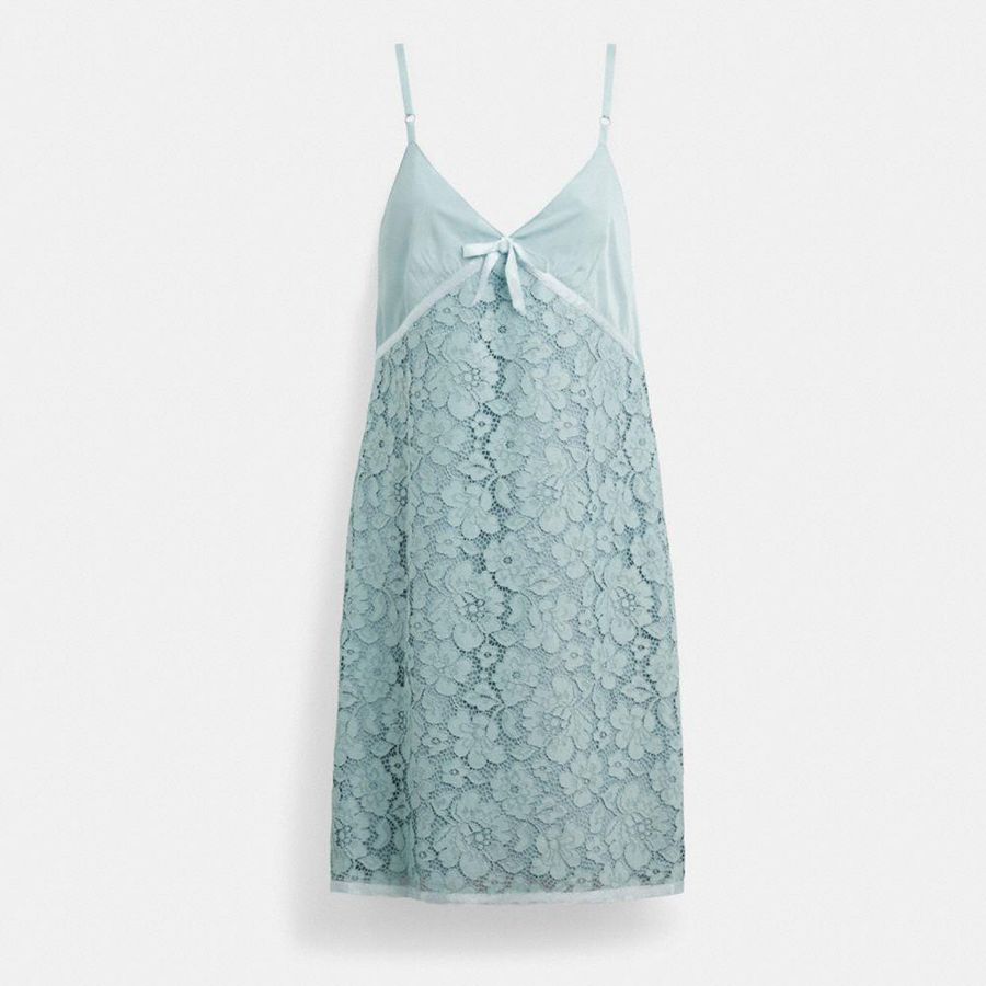 Vestido COACH Mujer Azules | 1930UCGPB
