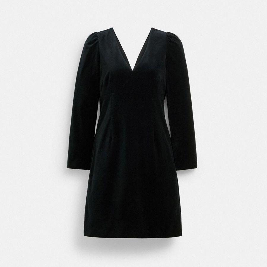 Vestido COACH Mujer Negras | 5841LPTZV